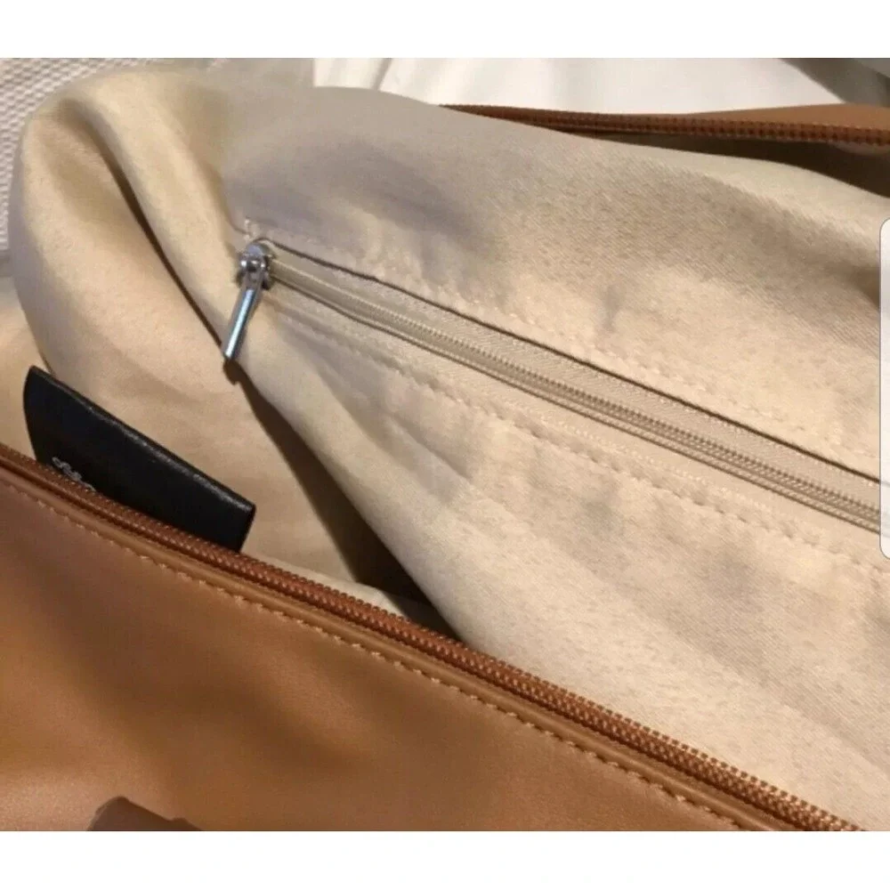 Bella Russo Brown Faux Leather Satchel Overnight Bag 19x10x7 Duffle,Travel,